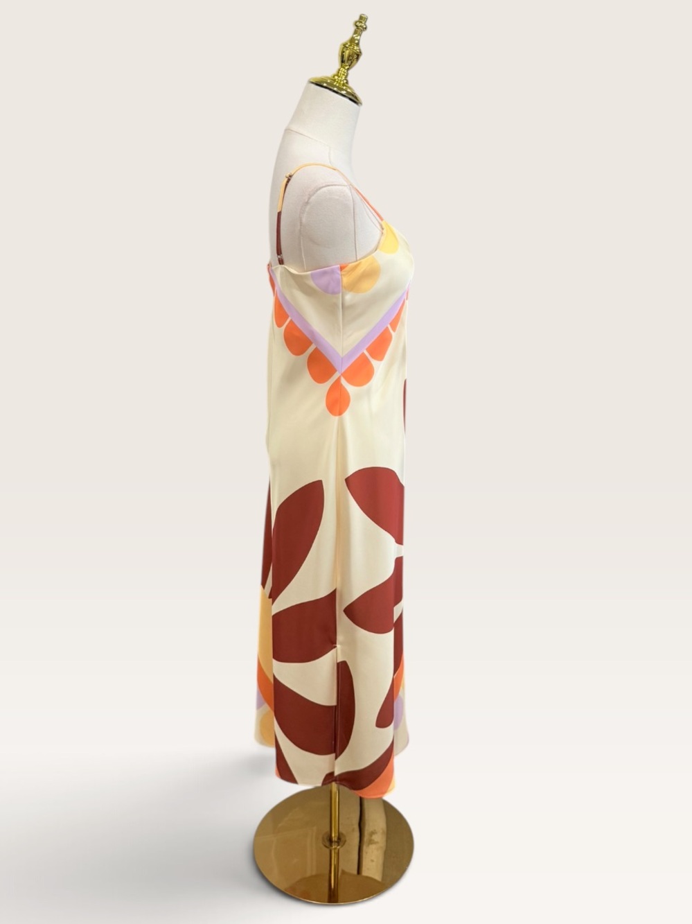 Gianni Bini Size 2 Harper Midi Slip Dress in Sunburst Floral Print NWT Boho - Picture 11 of 11